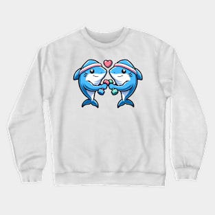 Shark Squad's Swim & Gym Crewneck Sweatshirt